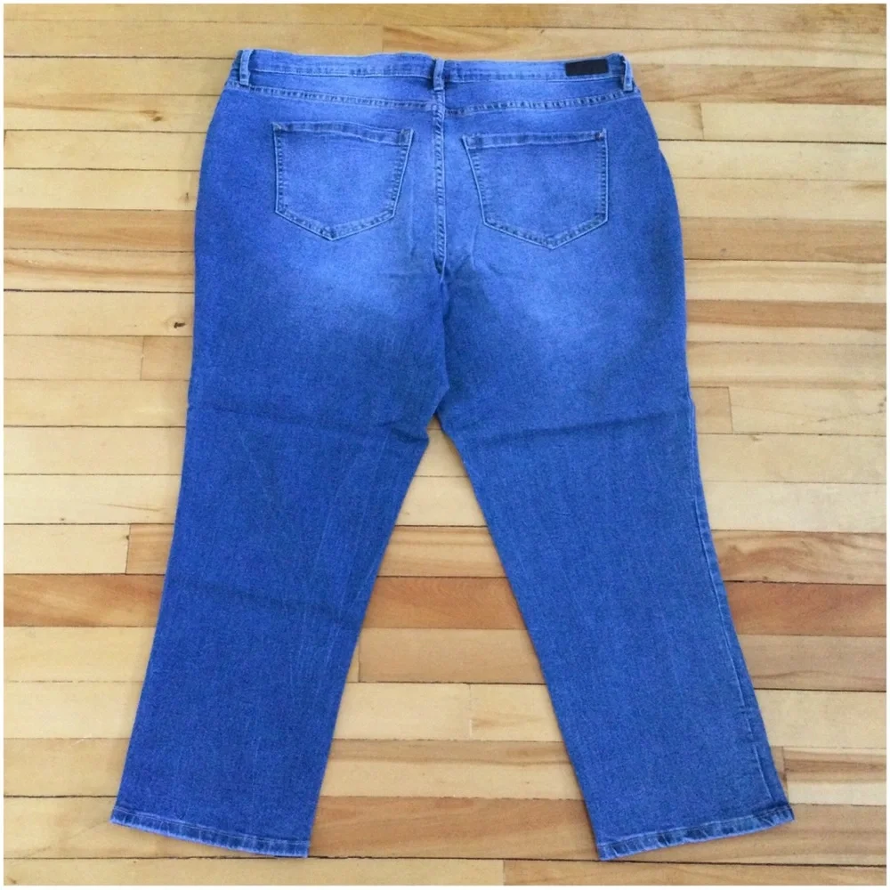 NICOLE MILLER New York Nolita Boyfriend Jeans Women's Plus 18 Medium Wash – EUC - Picture 6 of 13